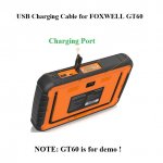 USB Charging Cable for FOXWELL GT60 GT60 Plus Scanner